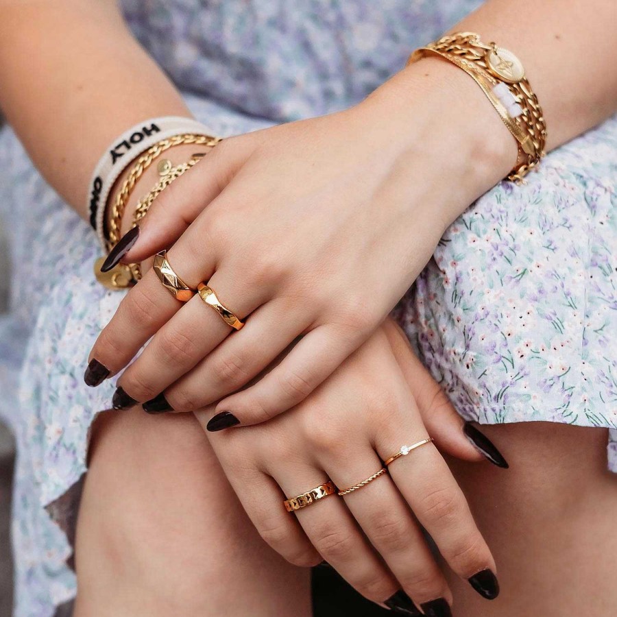 Ringen Finaste | Chunky Musthave Ring Kleur Goud