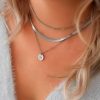 Sieraden Sets Finaste | Minimalistische Necklace Layer Set Kleur Zilver