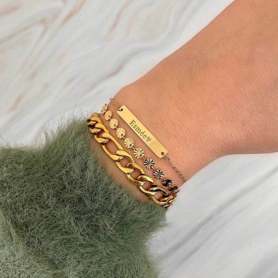 Armbanden Finaste | Armparty Personaliseren Kleur Goud