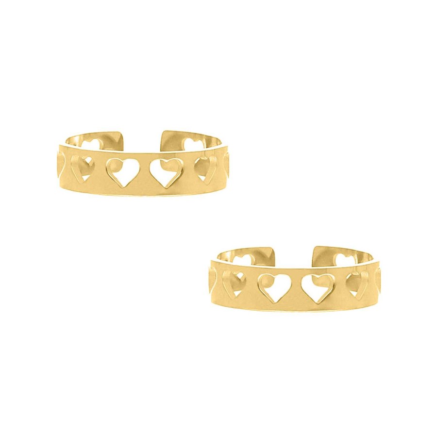 Ringen Finaste | Vriendschapsringen Hartjes Goldplated