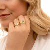 Ringen Finaste | Compass Zegelring Goudkleurig