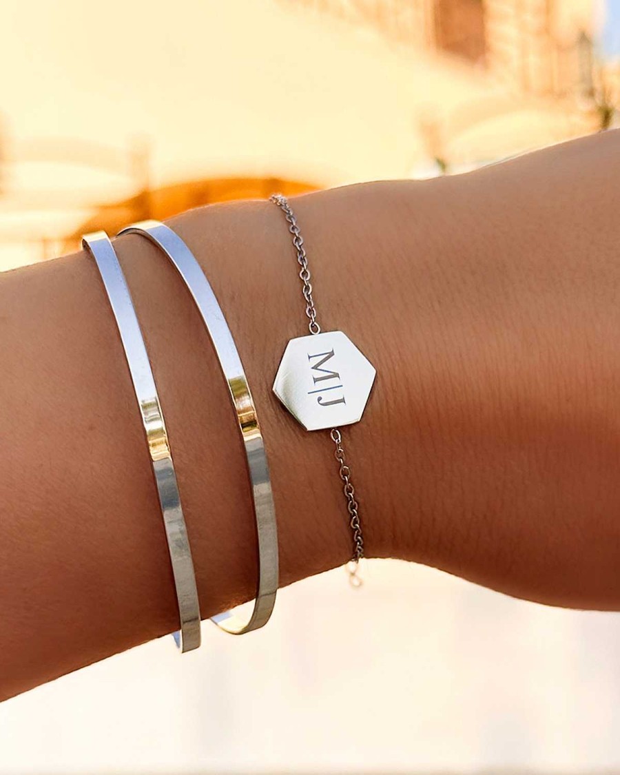 Sieraden Sets Finaste | Bangle Armparty Met Initialen