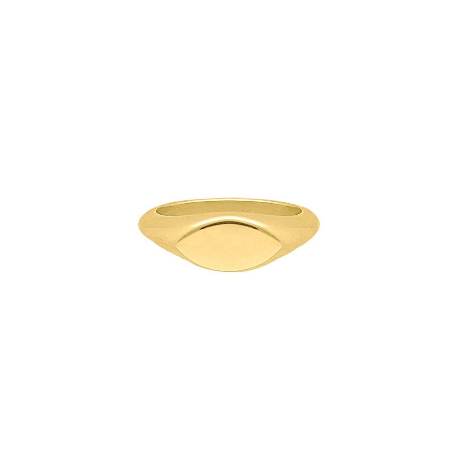 Ringen Finaste | Zegelring Ovaal Kleur Goud