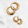 Oorbellen Finaste | Chunky Statement Hoops Goud Kleurig