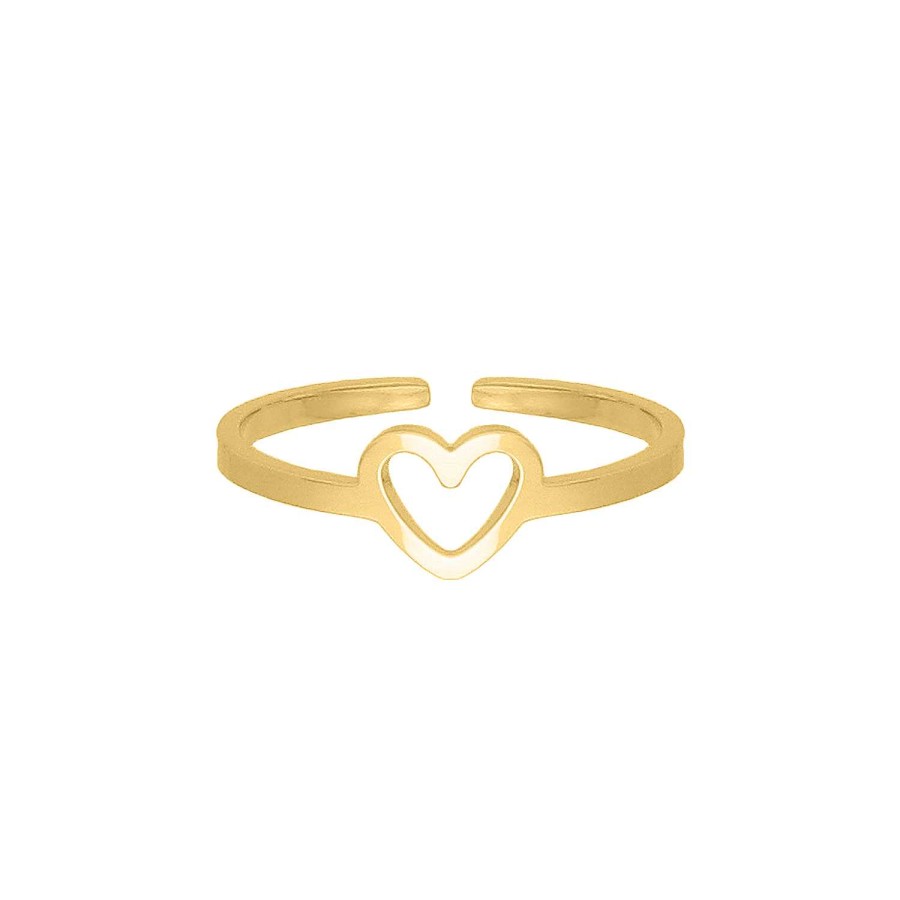 Ringen Finaste | Mini Open Heart Ring Goldplated