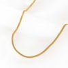 Kettingen Finaste | Mesh Ketting Minimalistisch Goudkleurig