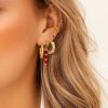 Oorbellen Finaste | Oorbellen Red Beads Goldplated