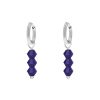 Oorbellen Finaste | Earrings Triple Blue Beads