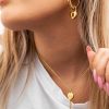 Kettingen Finaste | Ketting Love Key Graveerbaar Goud Kleurig