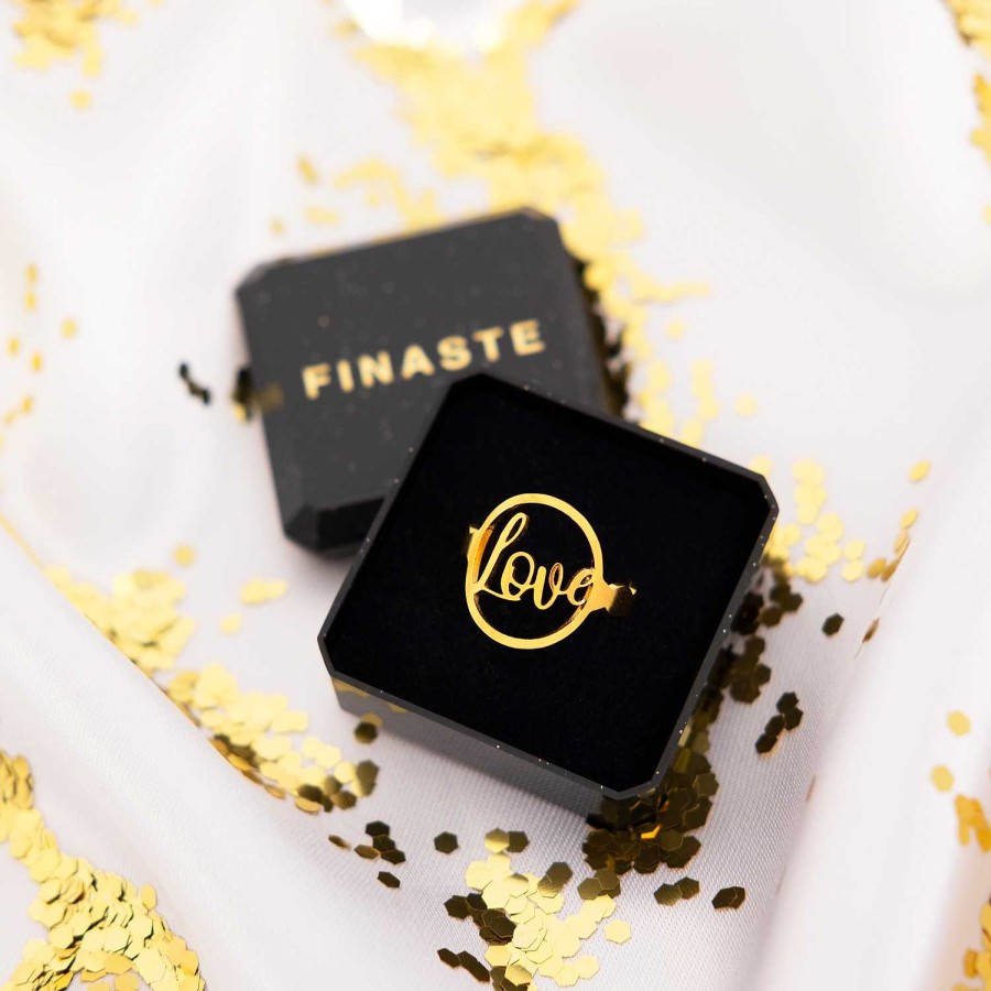 Ringen Finaste | Bff Ringen Love Goldplated