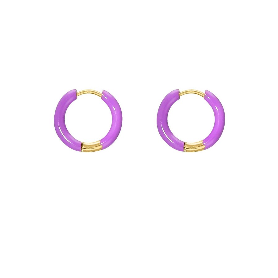 Oorbellen Finaste | Hot Summer Earrings Purple