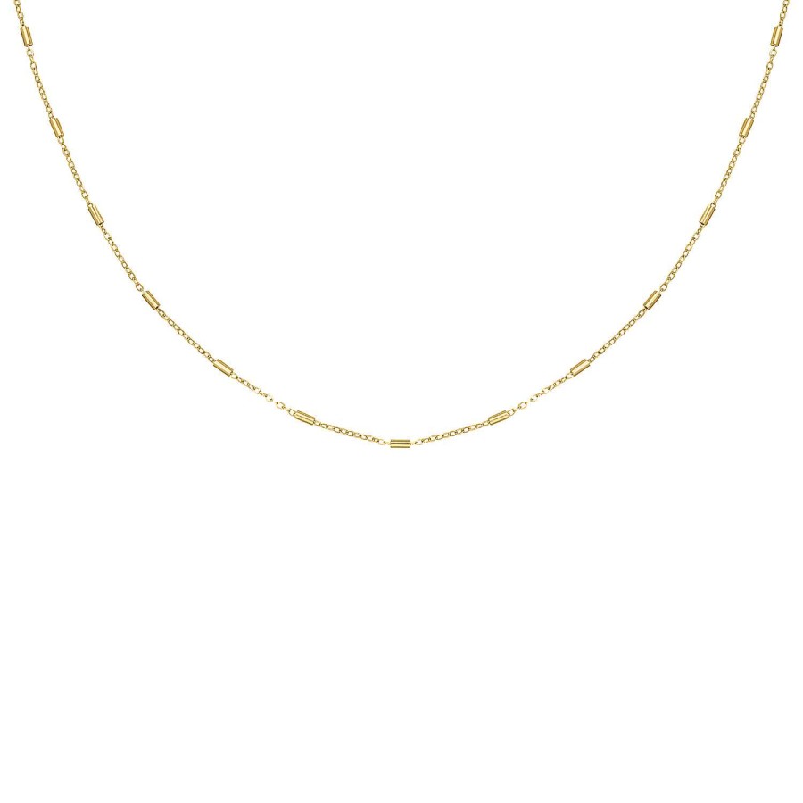 Kettingen Finaste | Ketting Schakeltjes Mix Goud Kleurig