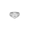 Ringen Finaste | Heart Zegelring Met Initials