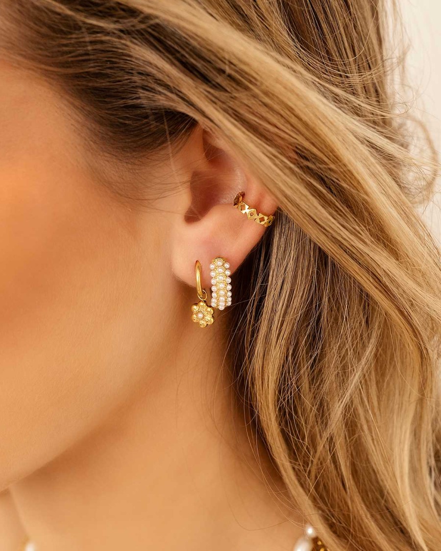 Oorbellen Finaste | Trendy Ear Cuff Goudkleurig