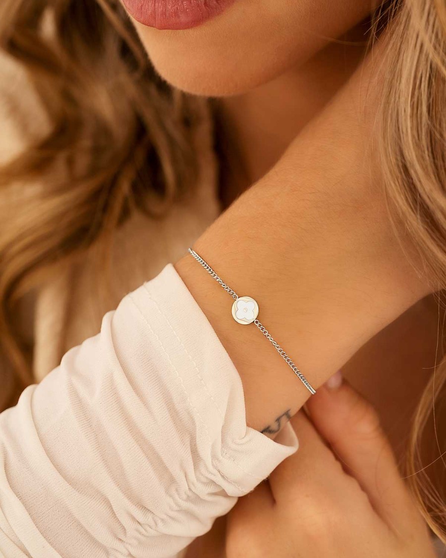 Armbanden Finaste | White Clover Bracelet