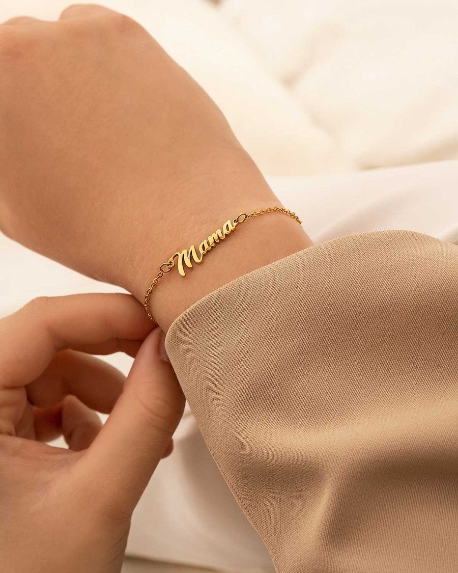 Armbanden Finaste | Mama Armband Goud Kleurig