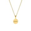 Kettingen Finaste | Letter Ketting 3 Initialen Goud Kleurig