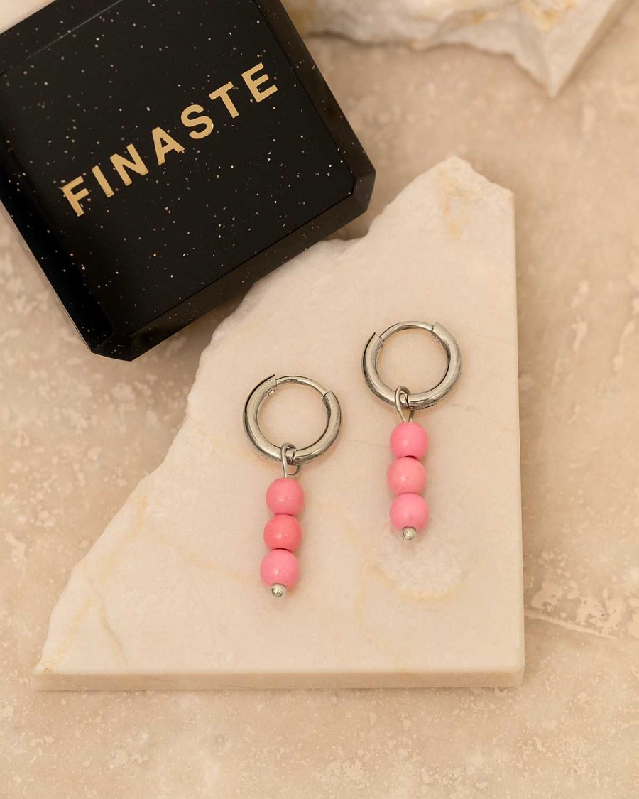 Oorbellen Finaste | Earrings Hot Pink