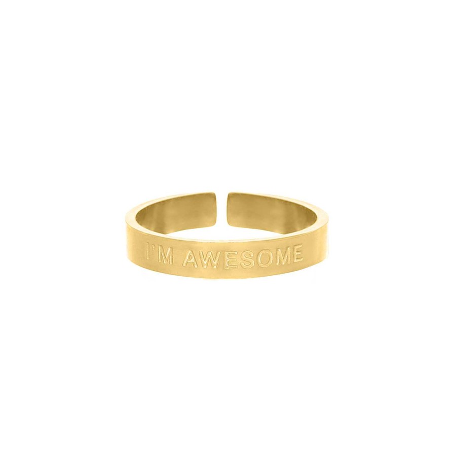 Ringen Finaste | I'M Awesome Ring Goldplated