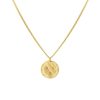 Kettingen Finaste | Coin Necklace 3 Initials Goldplated