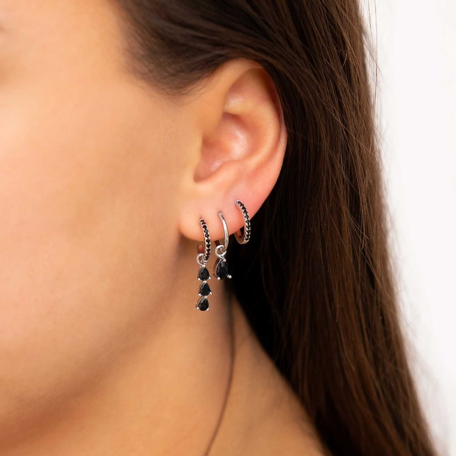 Oorbellen Finaste | Exclusive Black Drop Earrings