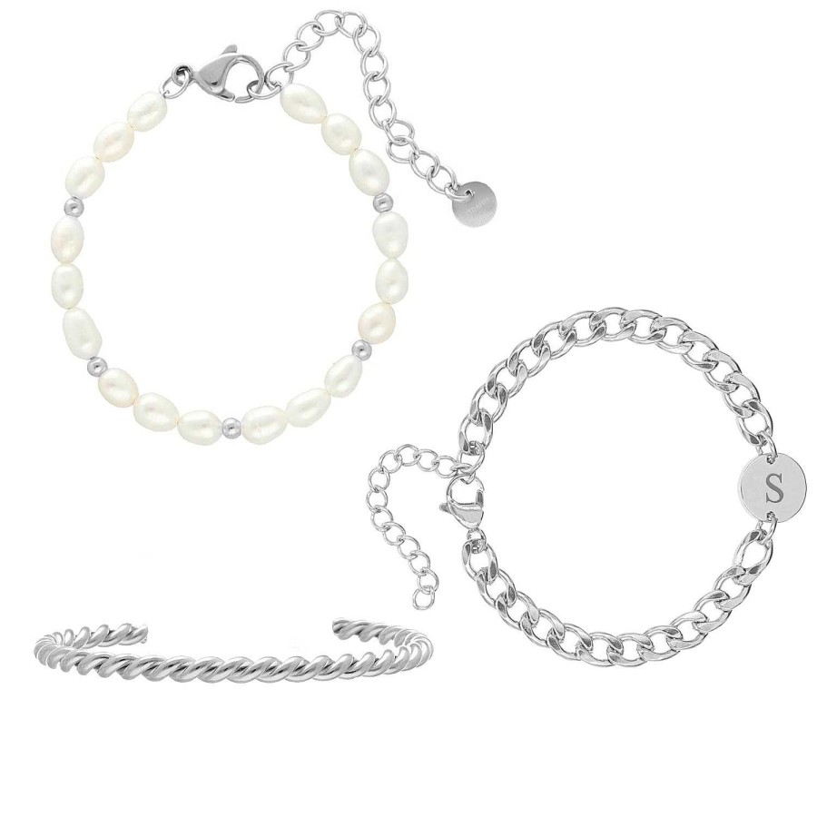 Sieraden Sets Finaste | Armbanden Set Chunky Initial