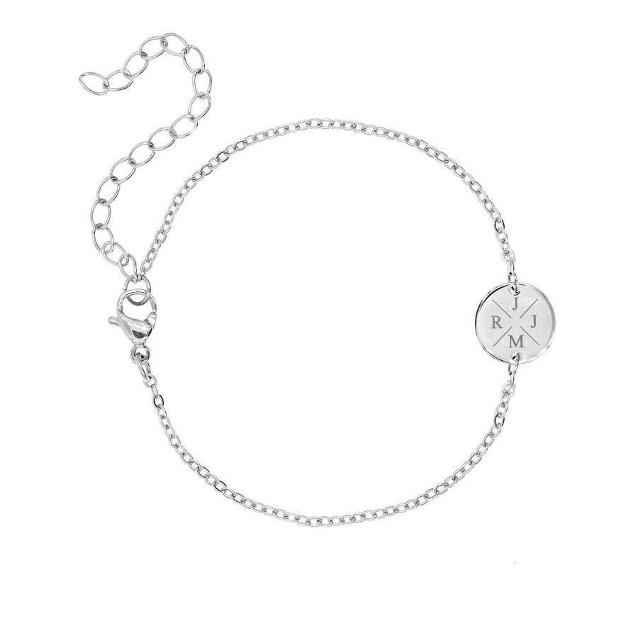 Armbanden Finaste | Armband 4 Letters Met Mini Coin