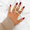 Ringen Finaste | Ring Met Steentje Goldplated