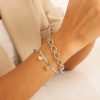 Armbanden Finaste | Snake Chain Armband Met Hartjes