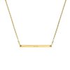 Kettingen Finaste | Minimalistische Graveerbare Bar Ketting Goudkleurig