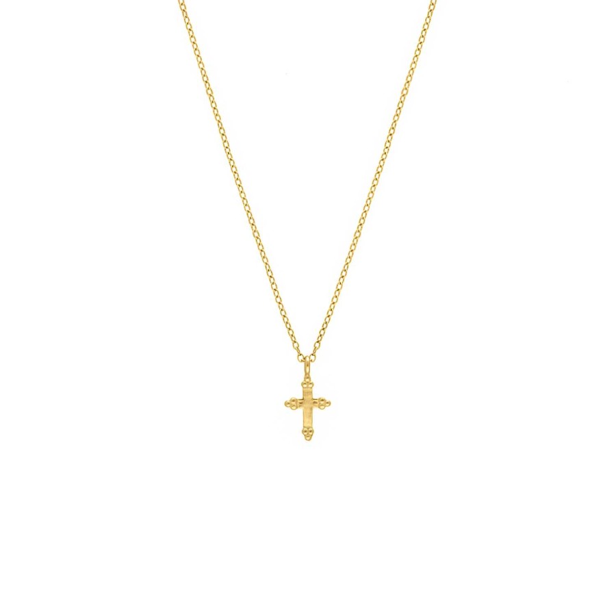 Kettingen Finaste | Vintage Cross Necklace Goldplated