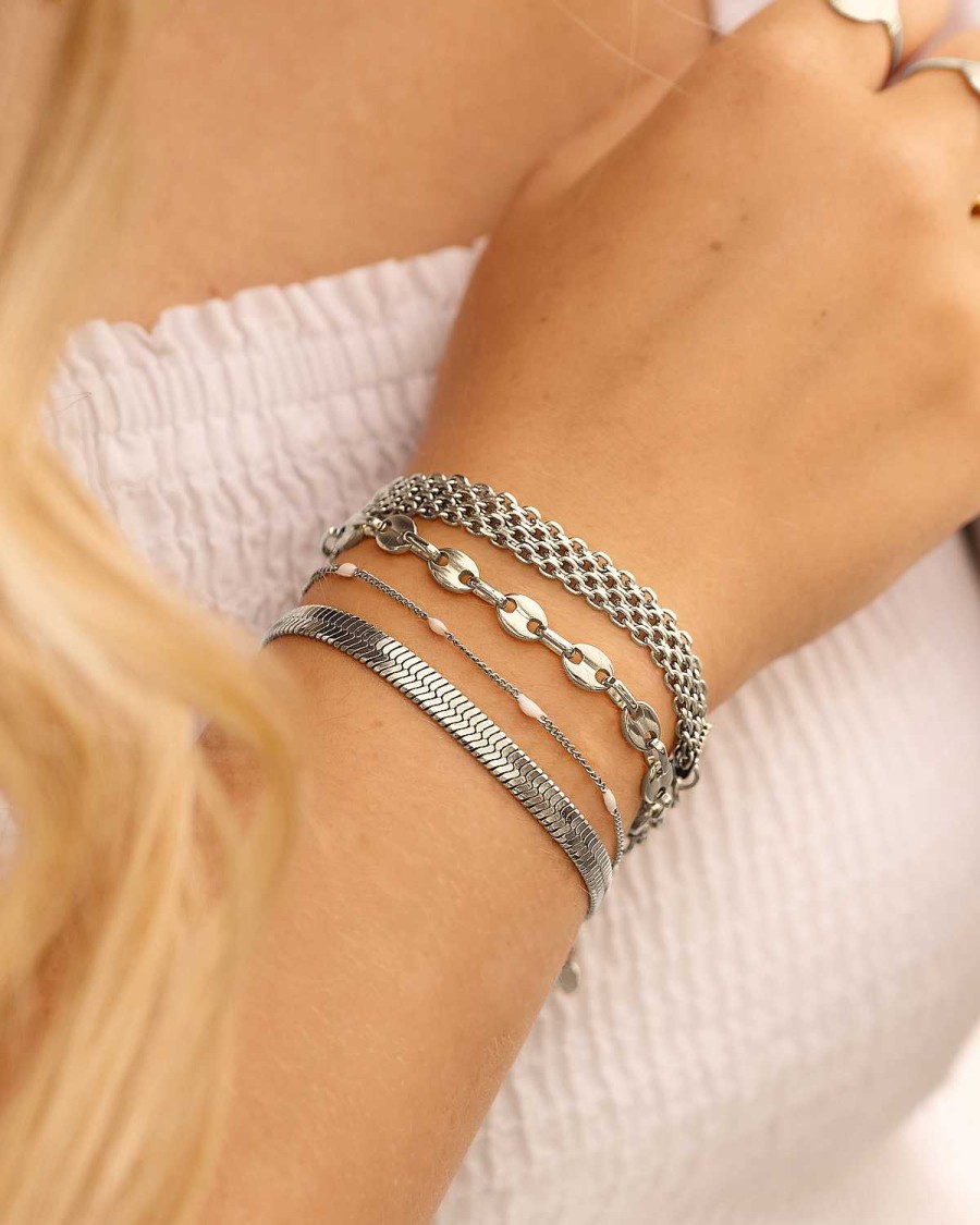 Armbanden Finaste | Armband Met Witte Bolletjes